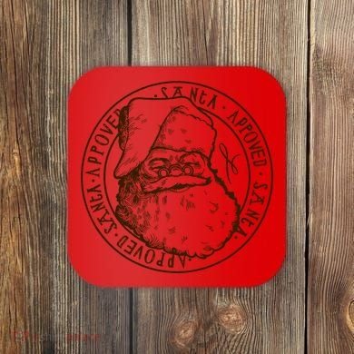 Santa Approved Stamp Coaster