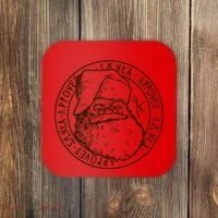Santa Approved Stamp Coaster thumb 0