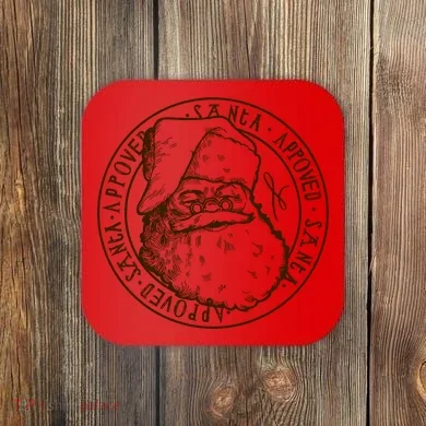Santa Approved Stamp Coaster