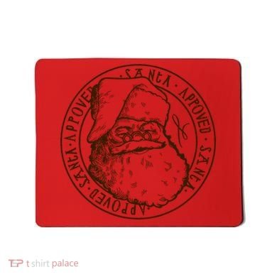 Santa Approved Stamp Mousepad