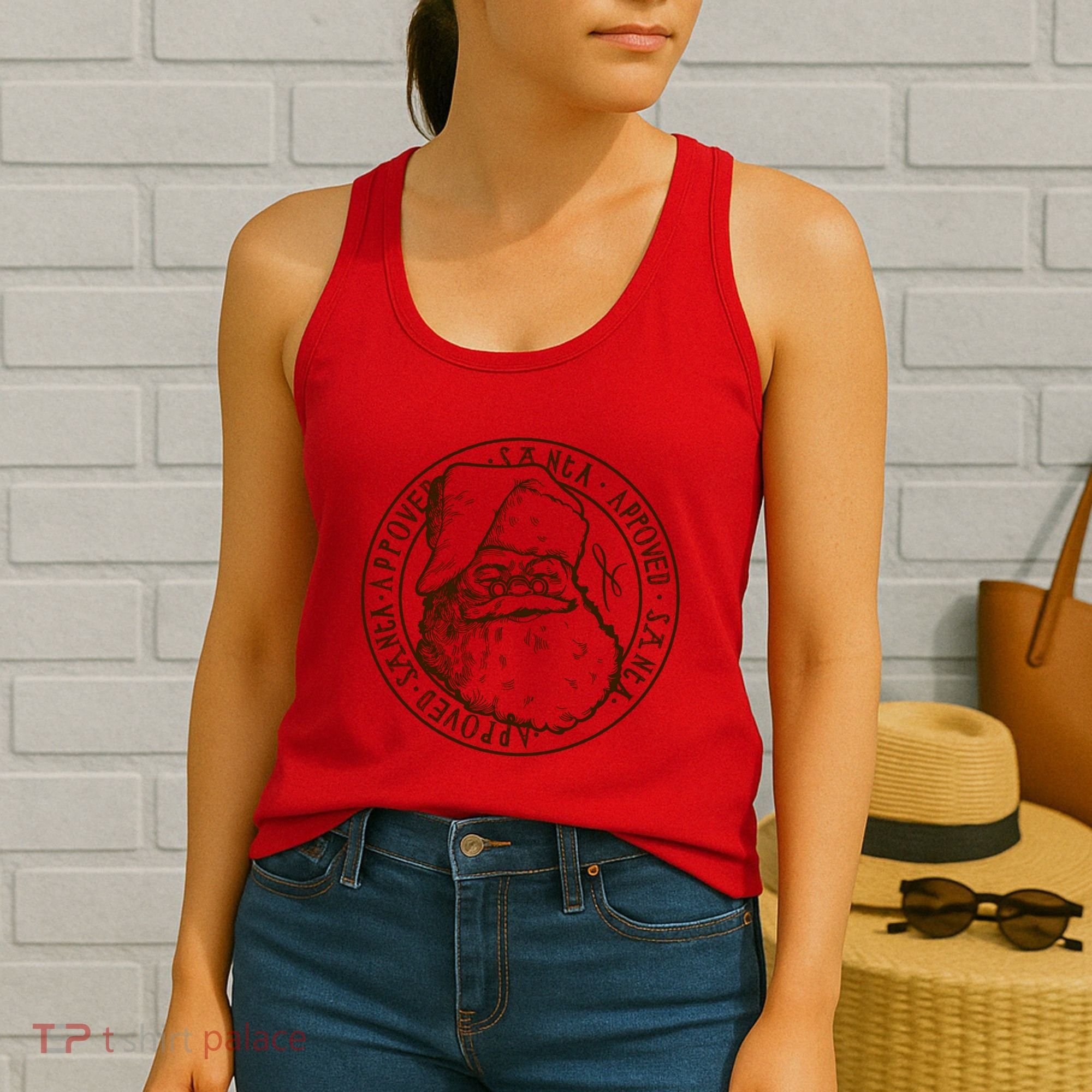 Santa Approved Stamp Women's Tank Top