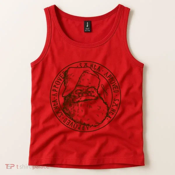 Santa Approved Stamp Tank Top