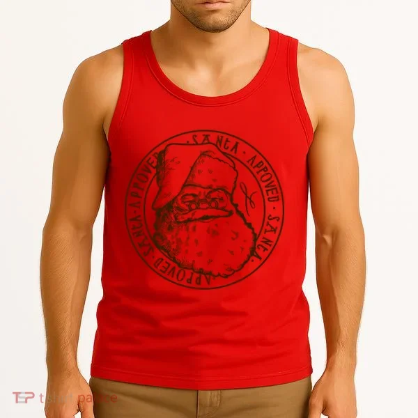 Santa Approved Stamp Tank Top
