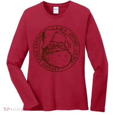 Santa Approved Stamp Women's Long Sleeve Shirt