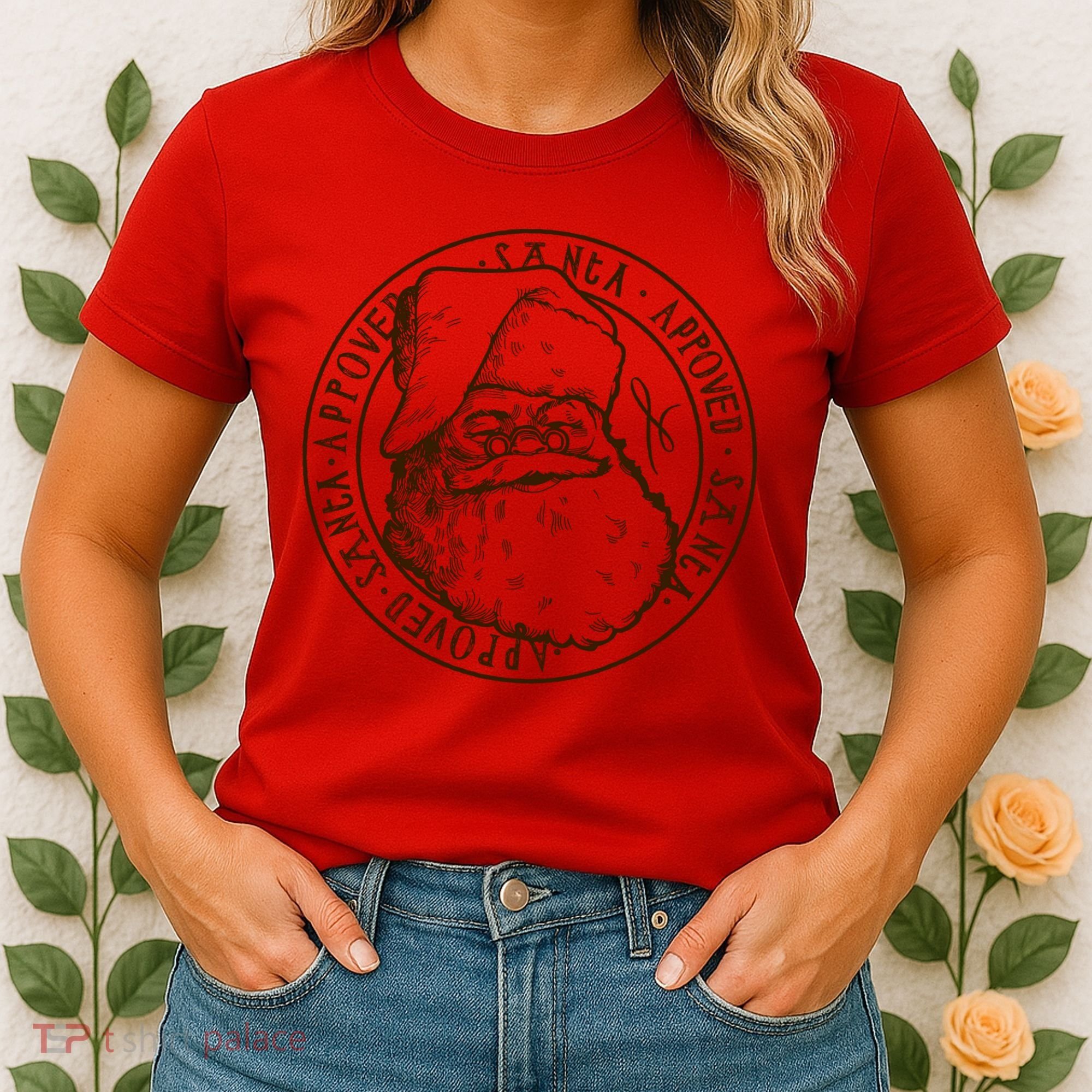 Santa Approved Stamp Women's T-Shirt