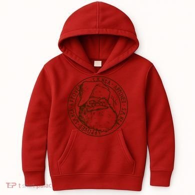Santa Approved Stamp Kids Hoodie