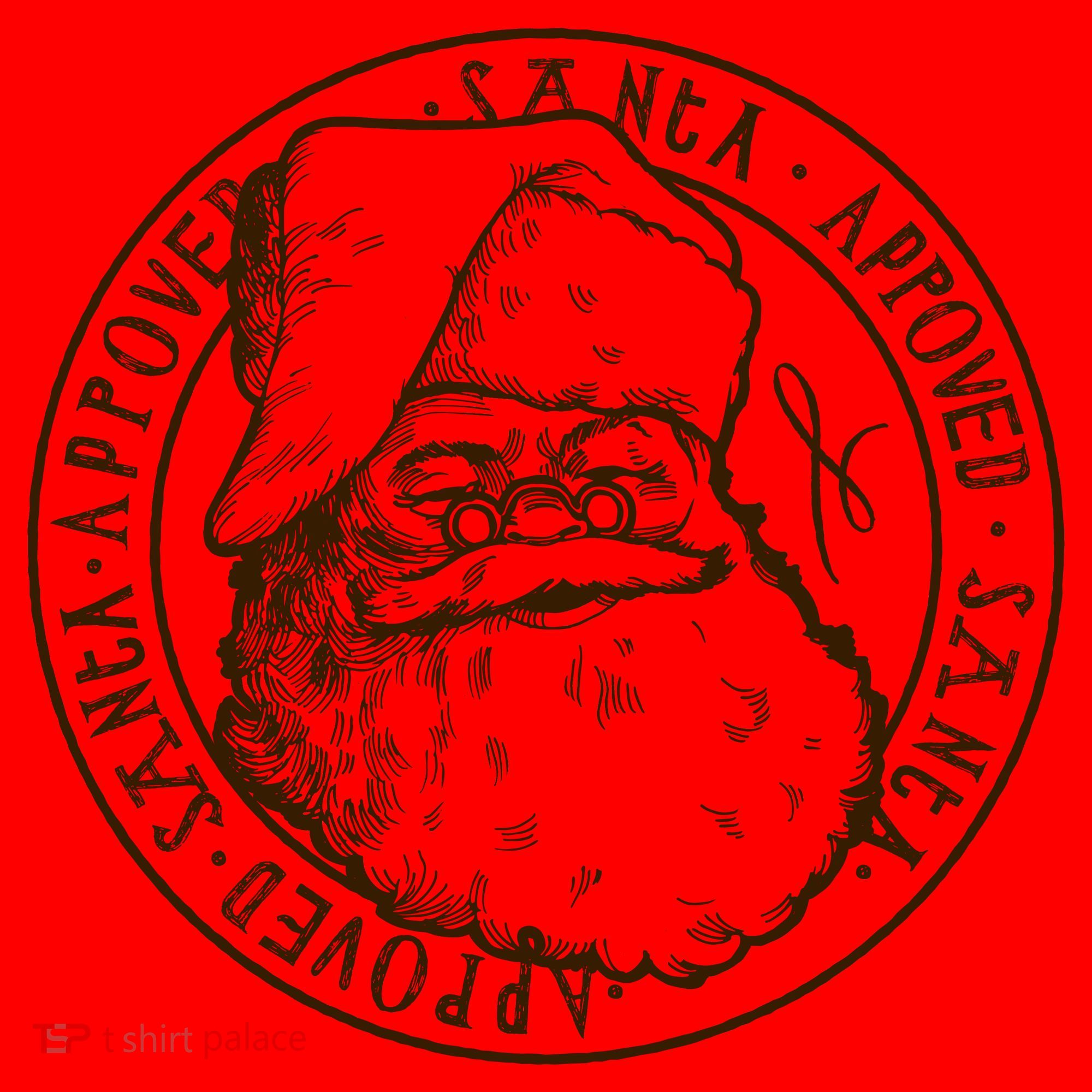 Santa Approved Stamp Kids Hoodie
