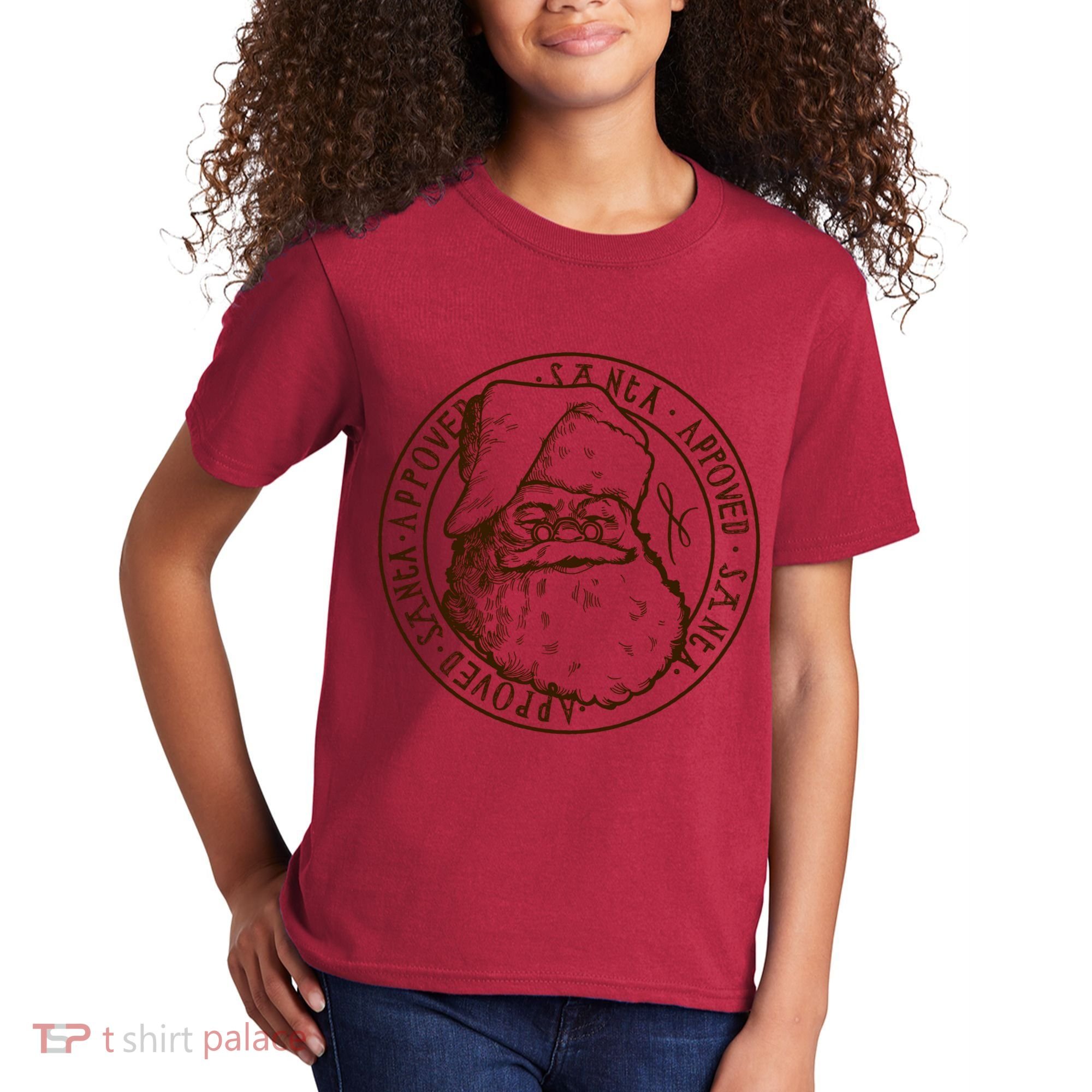Santa Approved Stamp Kids T-Shirt