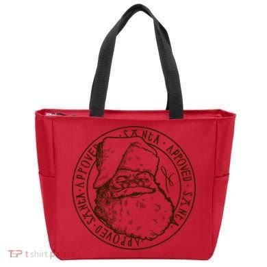 Santa Approved Stamp Tote Bag