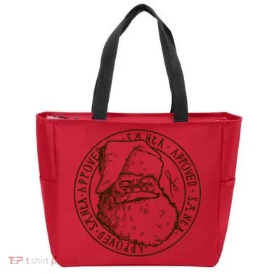 Santa Approved Stamp Tote Bag