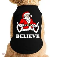 Santa Believe Doggie Tank thumb 0