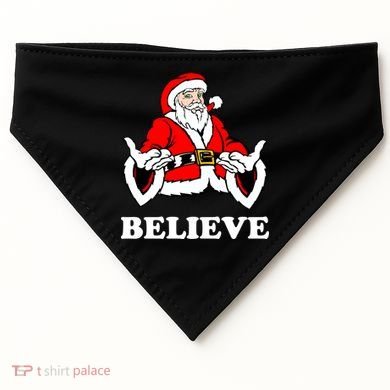 Santa Believe USA-Made Doggie Bandana