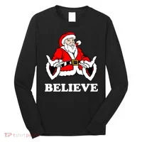Santa Believe Long Sleeve Shirt thumb 0