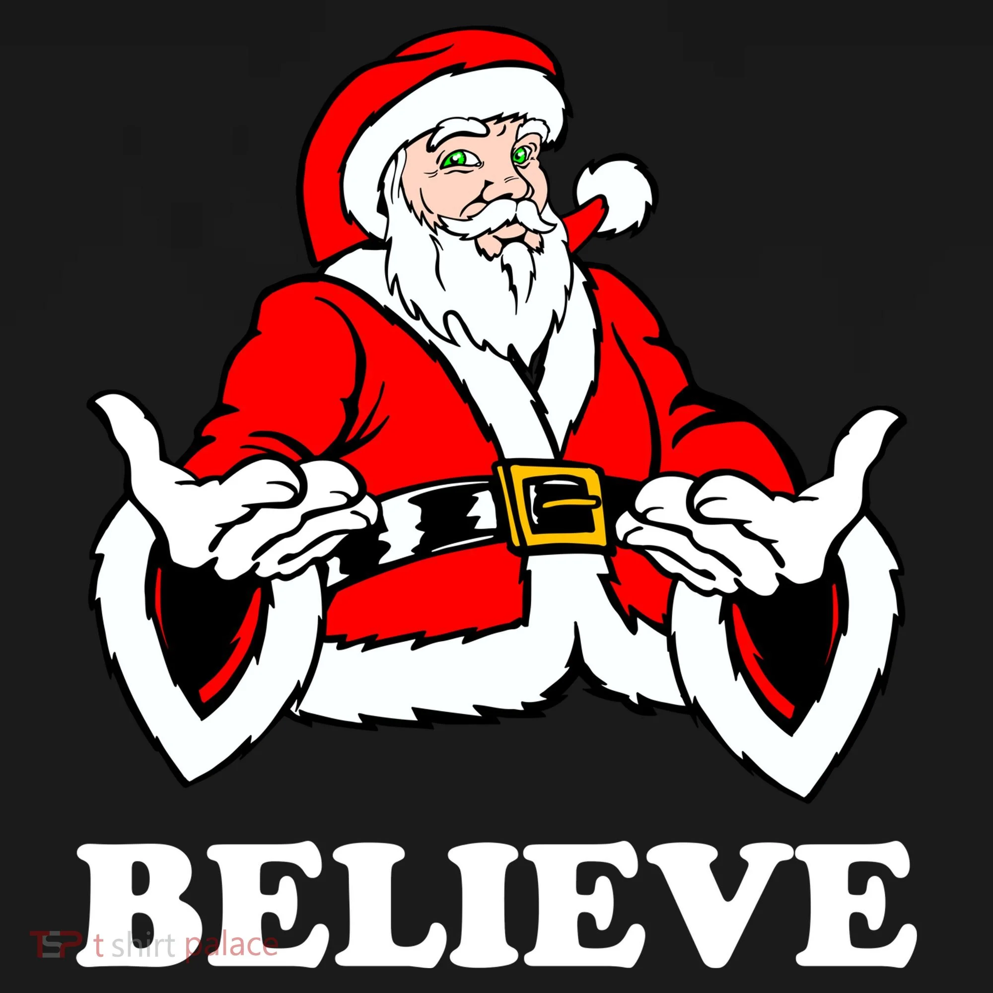 Santa Believe Long Sleeve Shirt