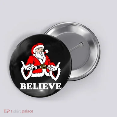 Santa Believe Button