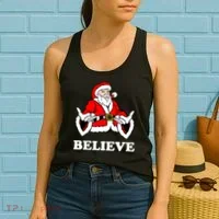 Santa Believe Women's Tank Top thumb 2