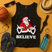 Santa Believe Tank Top thumb 4
