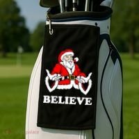 Santa Believe Golf Towel thumb 2
