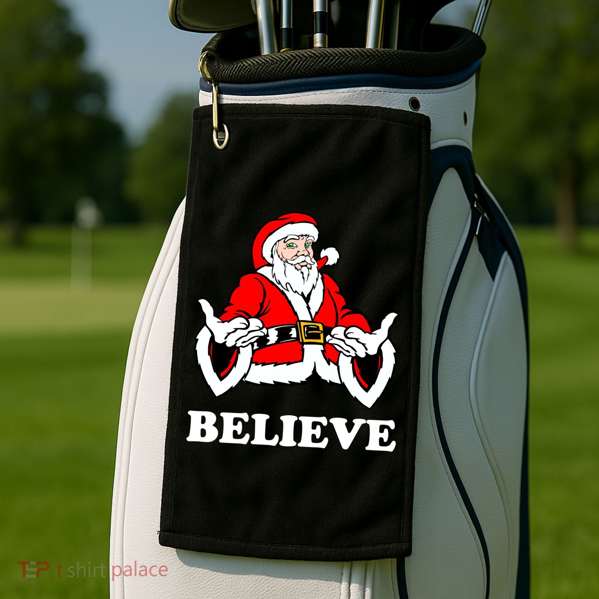 Santa Believe Golf Towel