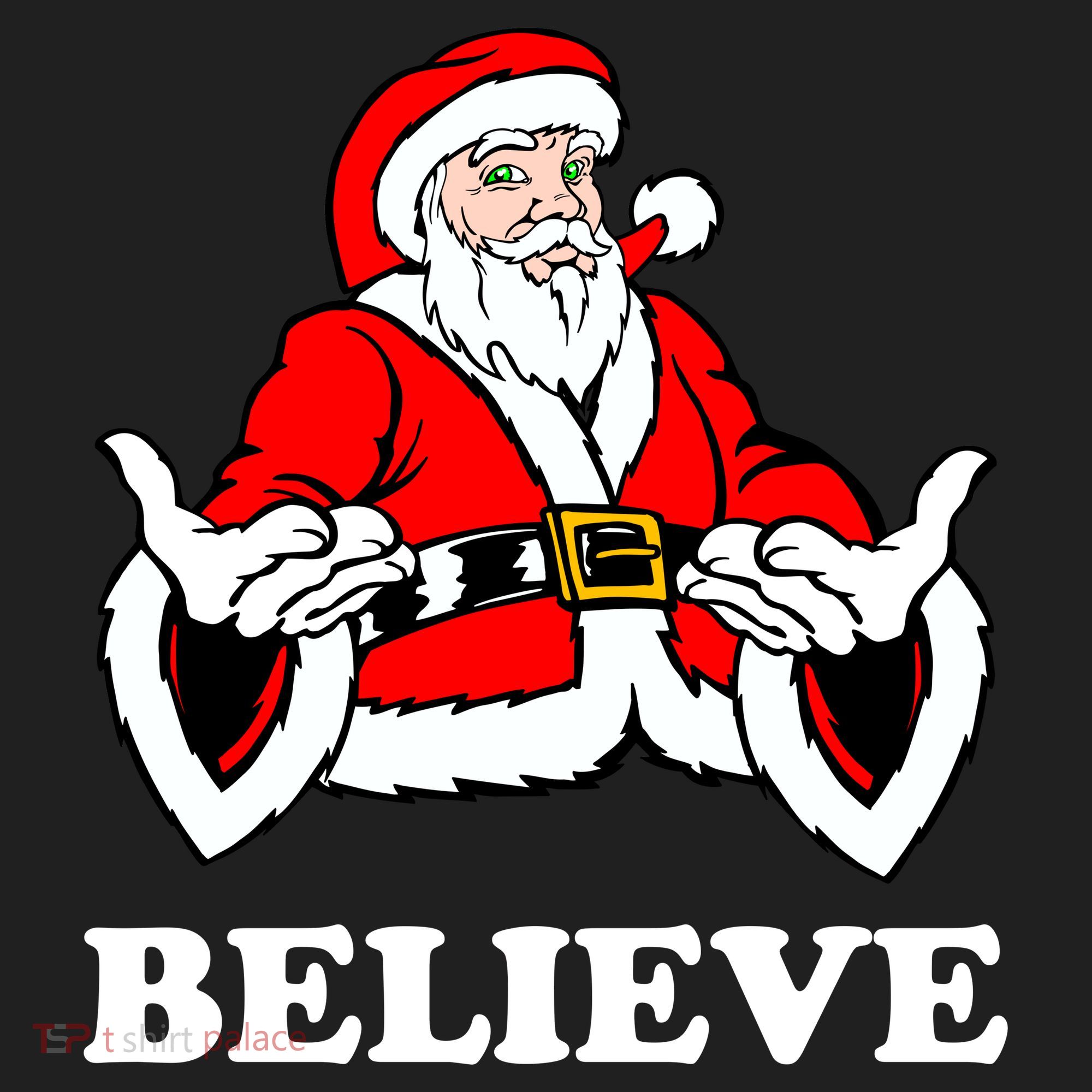 Santa Believe Golf Towel