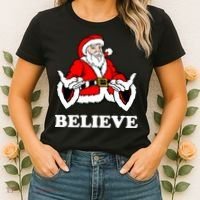 Santa Believe Women's T-Shirt thumb 2