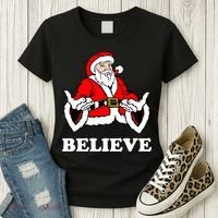 Santa Believe Women's T-Shirt thumb 3