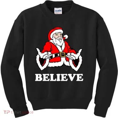 Santa Believe Kids Sweatshirt