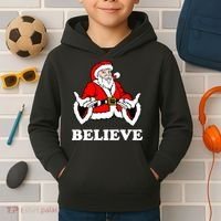 Santa Believe Kids Hoodie thumb 2