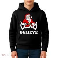 Santa Believe Kids Hoodie thumb 4
