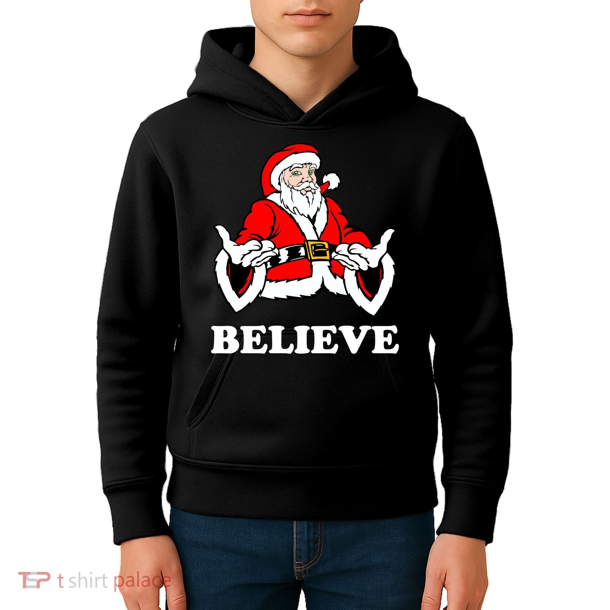 Santa Believe Kids Hoodie