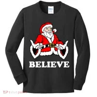 Santa Believe Kids Long Sleeve Shirt thumb 0