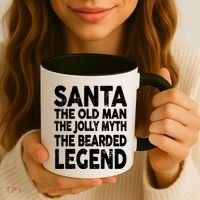 Santa Christmas The Old Man Jolly Myth Bearded Legend Coffee Mug thumb 3