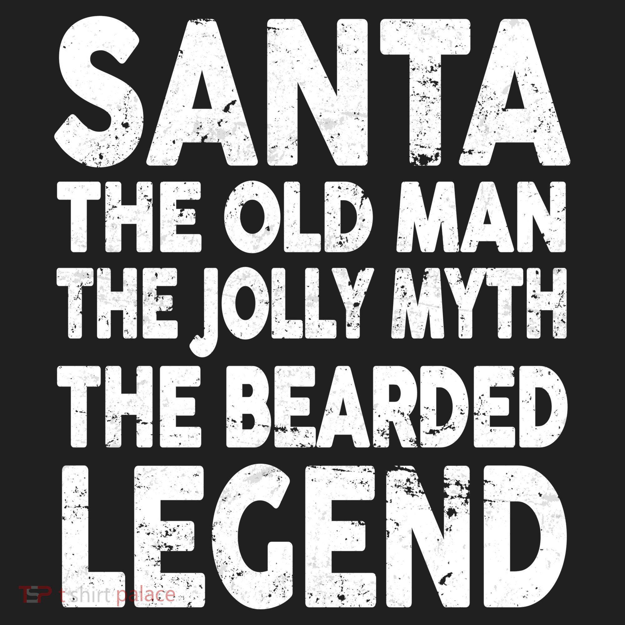 Santa Christmas The Old Man Jolly Myth Bearded Legend Golf Towel