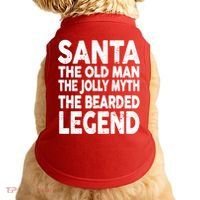 Santa Christmas The Old Man Jolly Myth Bearded Legend Doggie Tank thumb 0