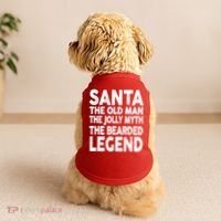 Santa Christmas The Old Man Jolly Myth Bearded Legend Doggie Tank thumb 2