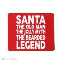 Santa Christmas The Old Man Jolly Myth Bearded Legend Mousepad thumb 0