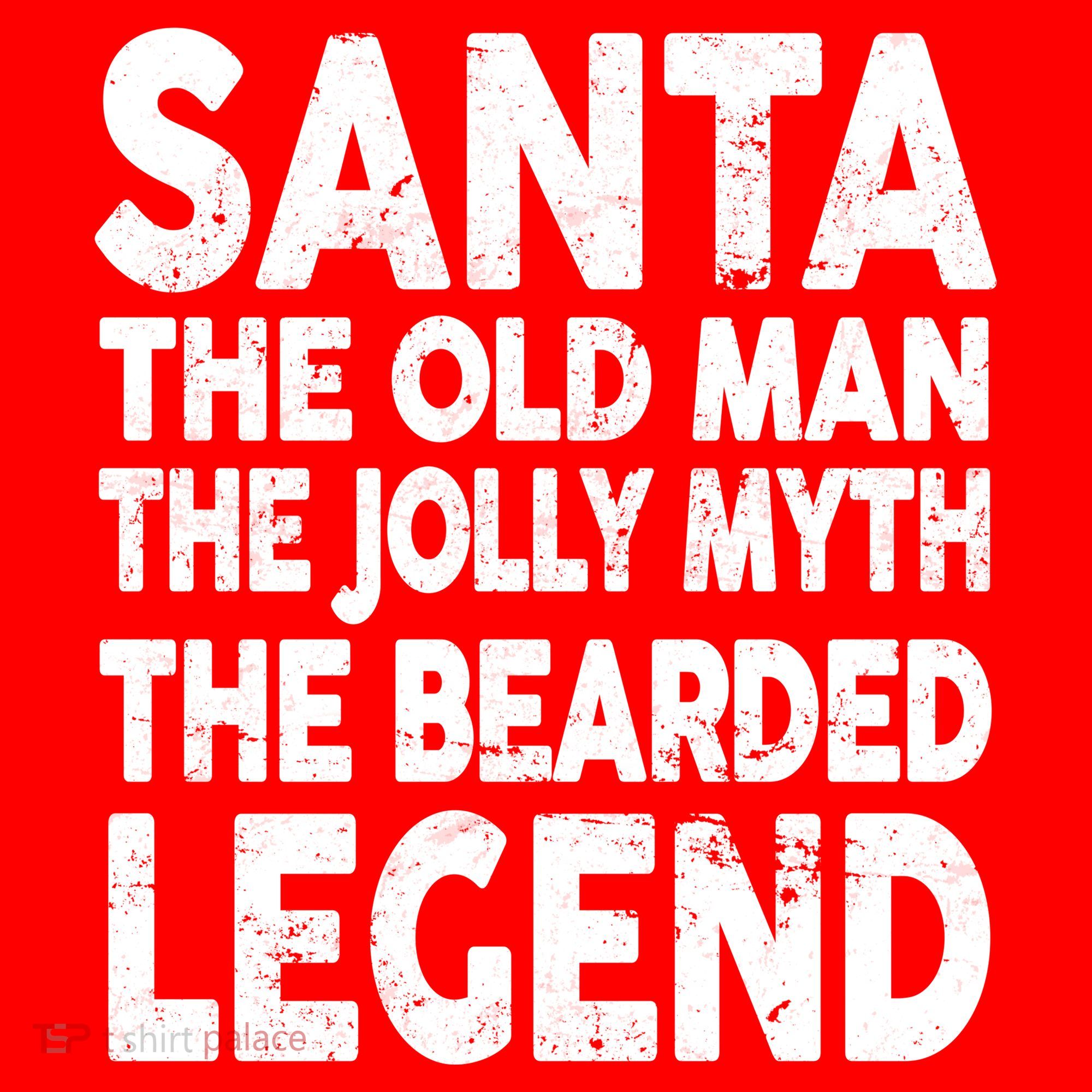 Santa Christmas The Old Man Jolly Myth Bearded Legend Ornament