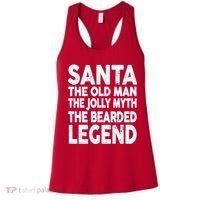 Santa Christmas The Old Man Jolly Myth Bearded Legend Women's Tank Top thumb 0