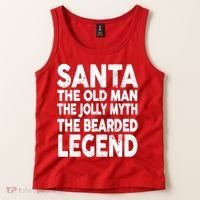 Santa Christmas The Old Man Jolly Myth Bearded Legend Tank Top thumb 2