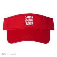 Santa Christmas The Old Man Jolly Myth Bearded Legend Visor thumb 0