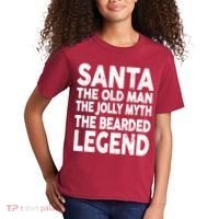 Santa Christmas The Old Man Jolly Myth Bearded Legend Kids T-Shirt thumb 2