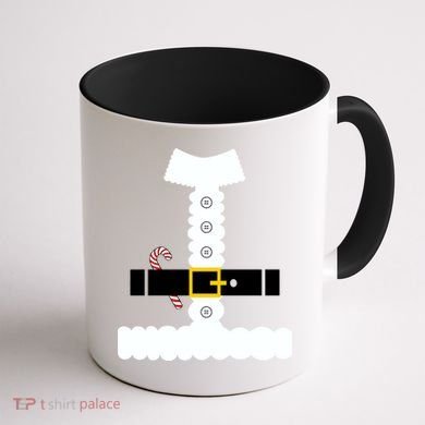 Santa Claus Candy Cane Costume Suit Coffee Mug back