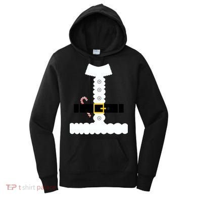 Santa Claus Candy Cane Costume Suit Women's Hoodie