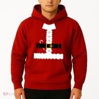 Santa Claus Candy Cane Costume Suit Hoodie thumb 2