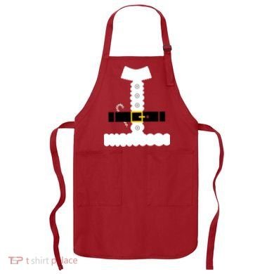 Santa Claus Candy Cane Costume Suit Apron