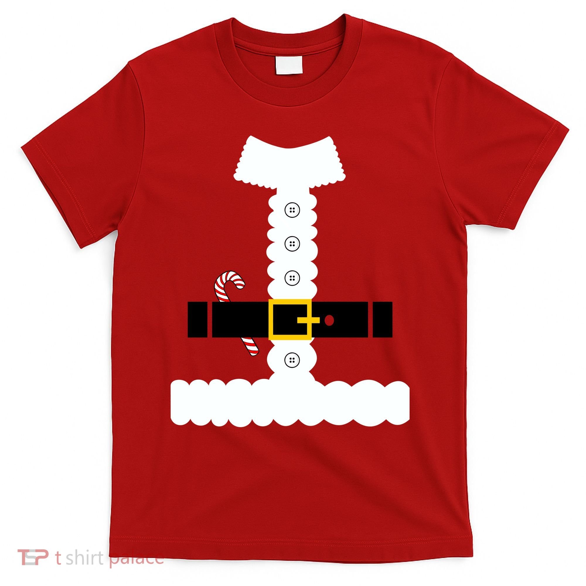 Santa Claus Candy Cane Costume Suit T-Shirt