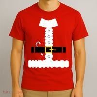Santa Claus Candy Cane Costume Suit T-Shirt thumb 3