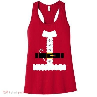 Santa Claus Candy Cane Costume Suit Women's Tank Top