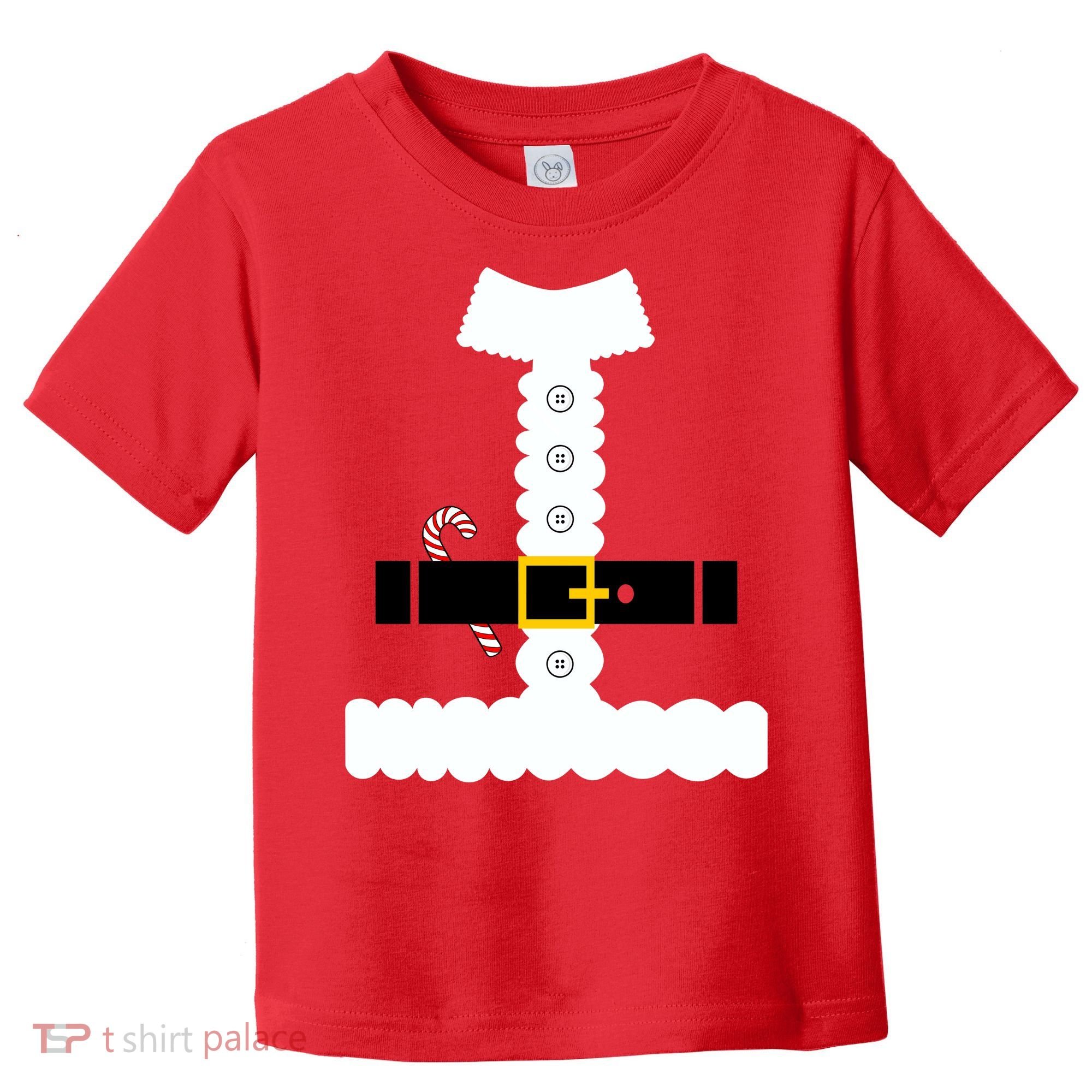 Santa Claus Candy Cane Costume Suit Toddler T-Shirt