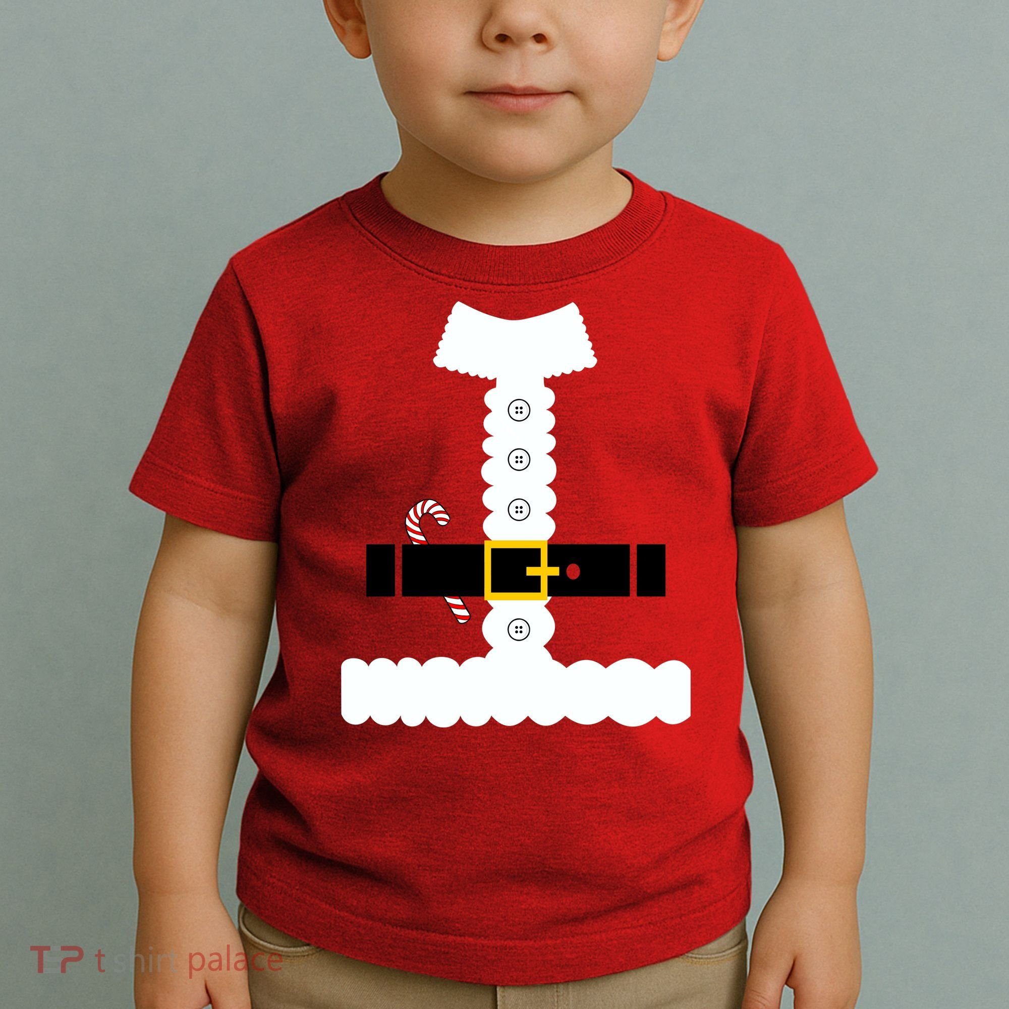 Santa Claus Candy Cane Costume Suit Toddler T-Shirt